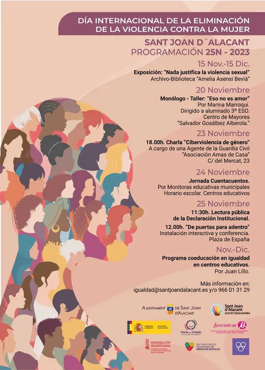 CARTEL 25N 2023 SANT JOAN D'ALACANT