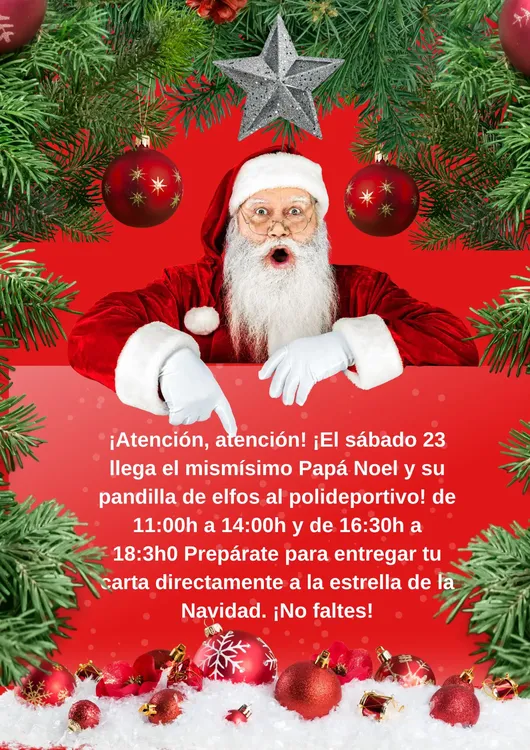 CARTEL PAPA NOEL EN BUSOT 2023
