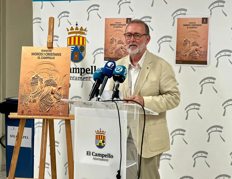 PRESENTACION MOROS Y CRISTIANOS CAMPELLO 2025 ALCALDE JUANJO BERENGUER MICROS
