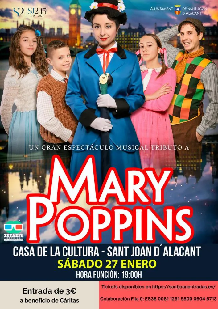 MARY POPPINS EL MUSICAL CARTEL SANT JOAN 2024