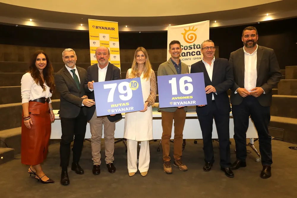 Ryanair presentación en la provincia Alicante 2025
