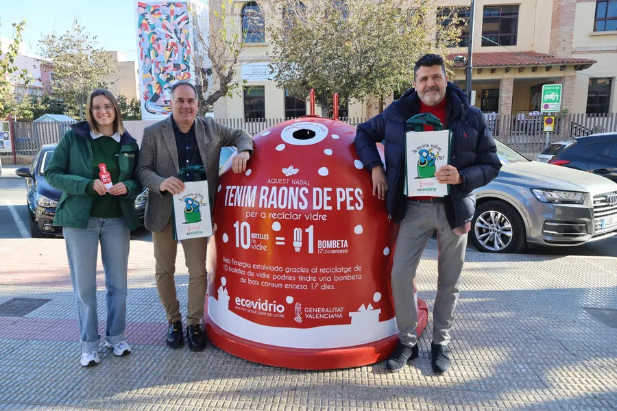 CONTENEDOR ECOVIDRIO NAVIDAD 2023 SANT JOAN ok