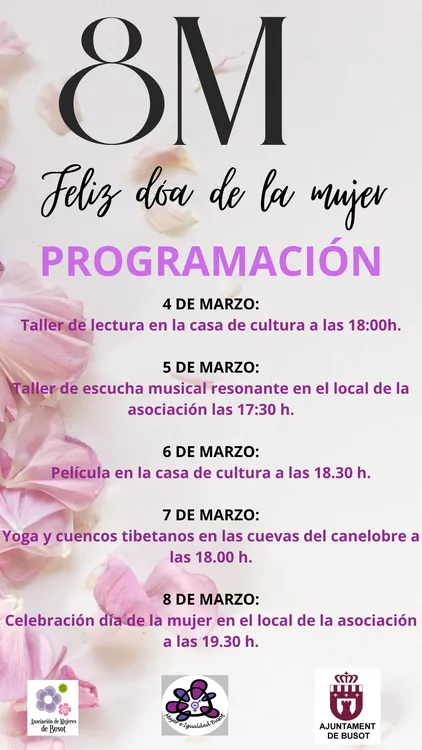 PROGRAMA 8 MARZO BUSOT 2024