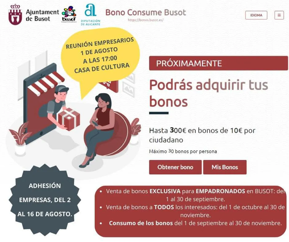 BONOS CONSUMO BUSOT CARTEL