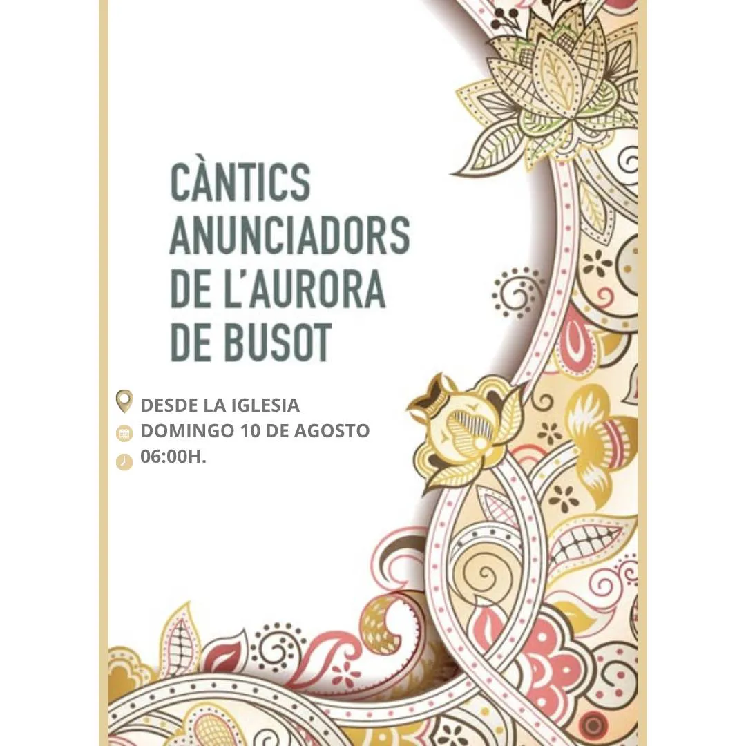 CANTOS ANUNCIADORES DE LA AURORA CARTEL 2025
