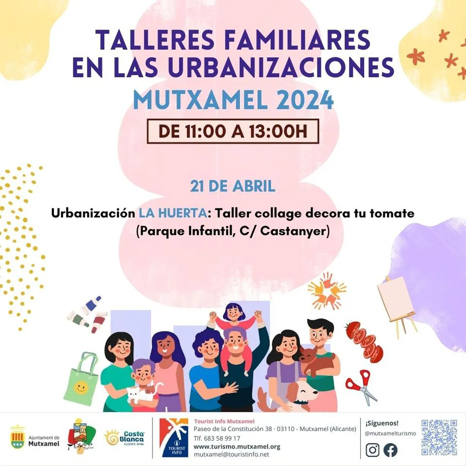TALLERES FAMILIARES URBANIZACIONES DE MUTXAMEL 2024 CARTEL