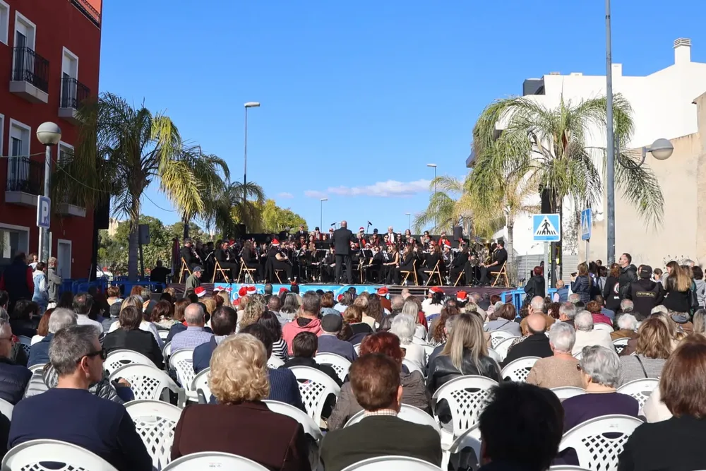 Concierto de Navidad de la Sociedad Musical La Paz publico