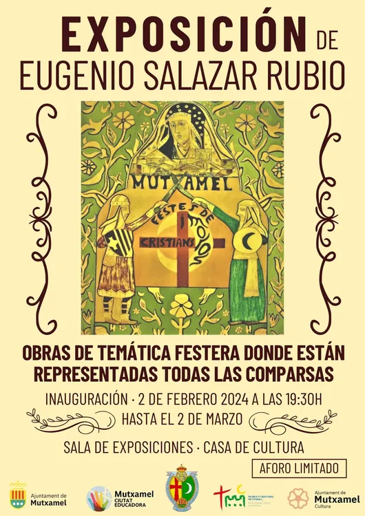 EXPOSICION EUGENIO SALAZAR RUBIO MUTXAMEL 2024 CARTEL