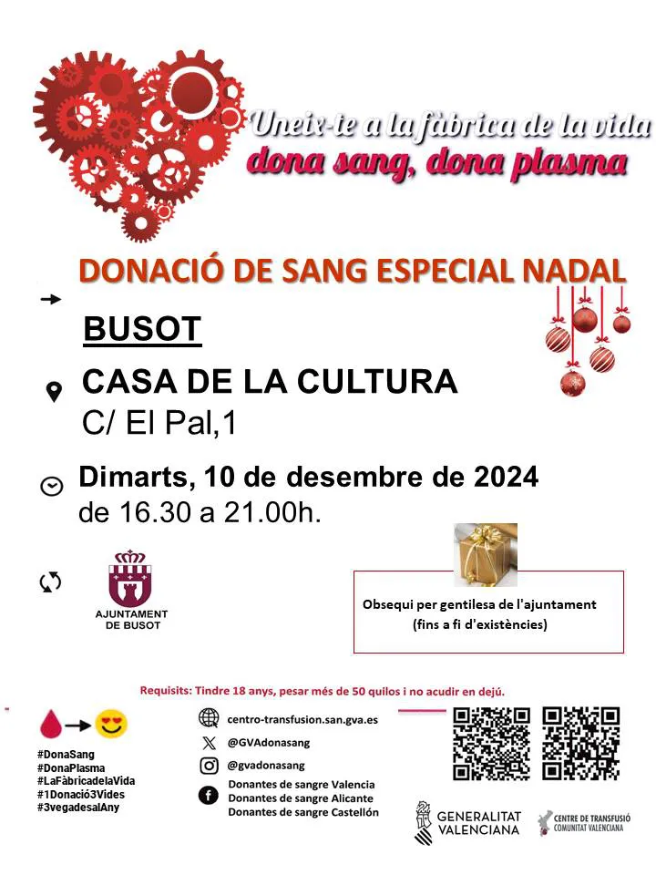DONACION SANGRE  BUSOT