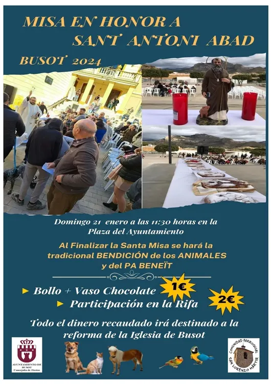 FIESTAS SANT ANTONI DEL PORQUET BUSOT 2024 CARTEL