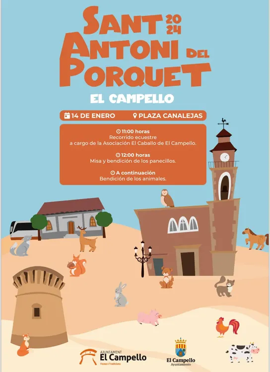 CARTEL SANT ANTONI DEL PORQUET CCAMPELLO 2024