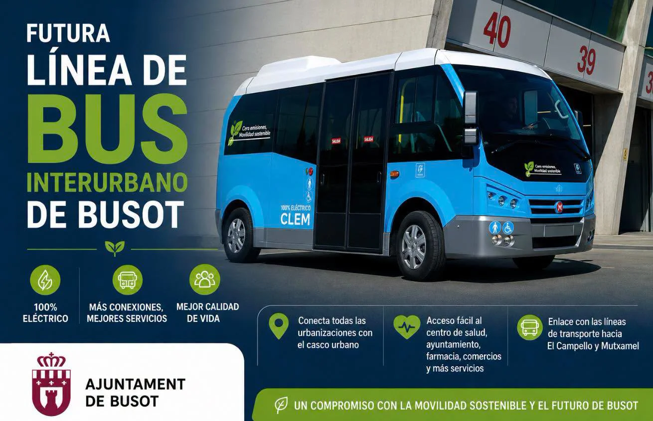 FUTURA LINEA DE AUTOBUS BUSOT 2026 CARTEL