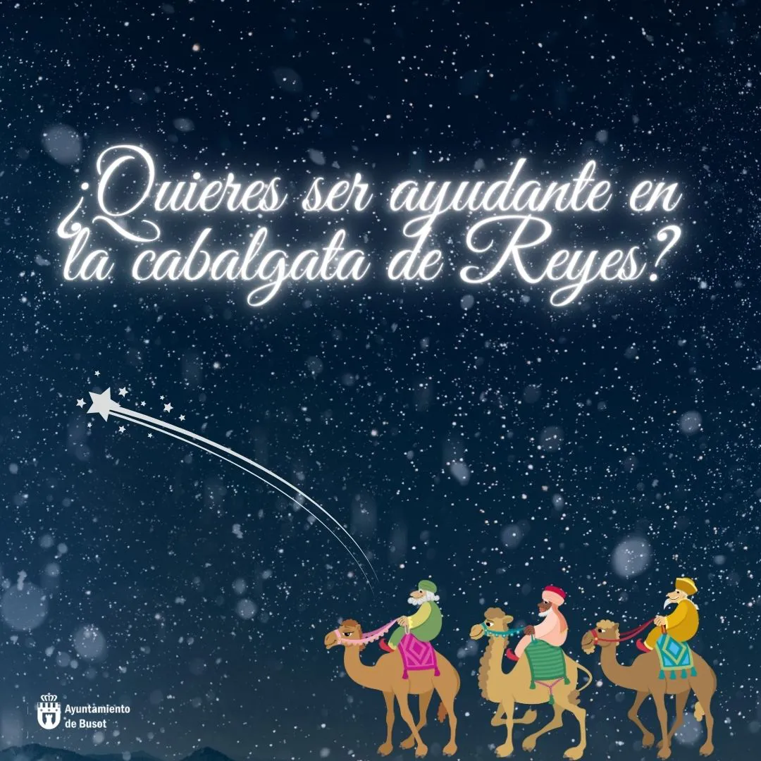 CARTEL AYUDANNTE REYES MAGOS BUSOT 2023