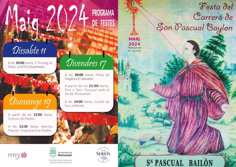 FIESTAS SAN PASCUAL BAILON MUTXAMEL 2024 CARTEL