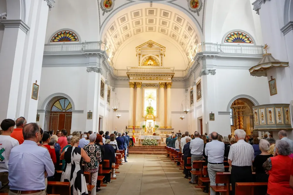 CELEBRACION VIRGEN DEL PILAR COMANDANCIA MUTXAMEL Y SAN JUAN IGLESIA MUTXAMEL EL SALVADOR 2025
