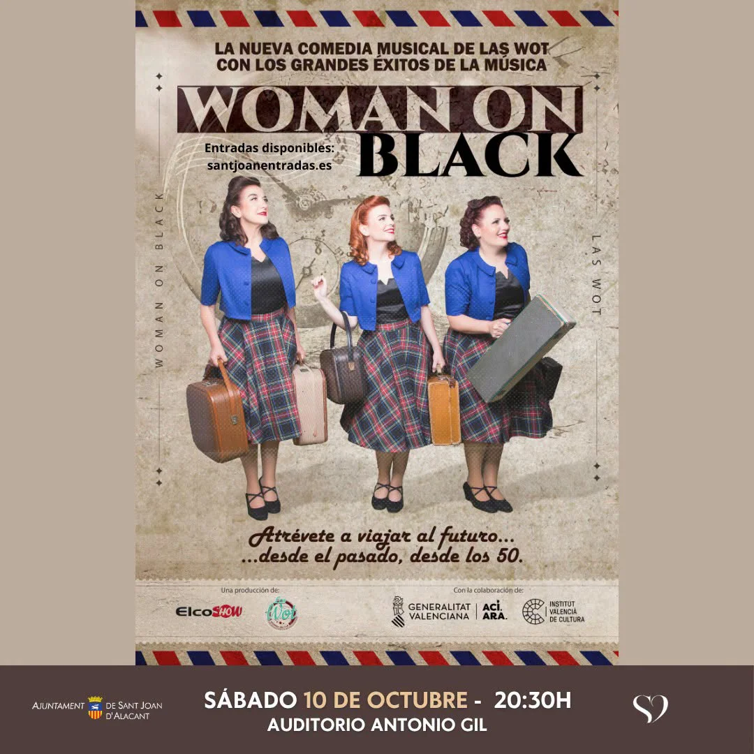 WOMAN ON BLACK SANT JOAN 2026 CARTEL