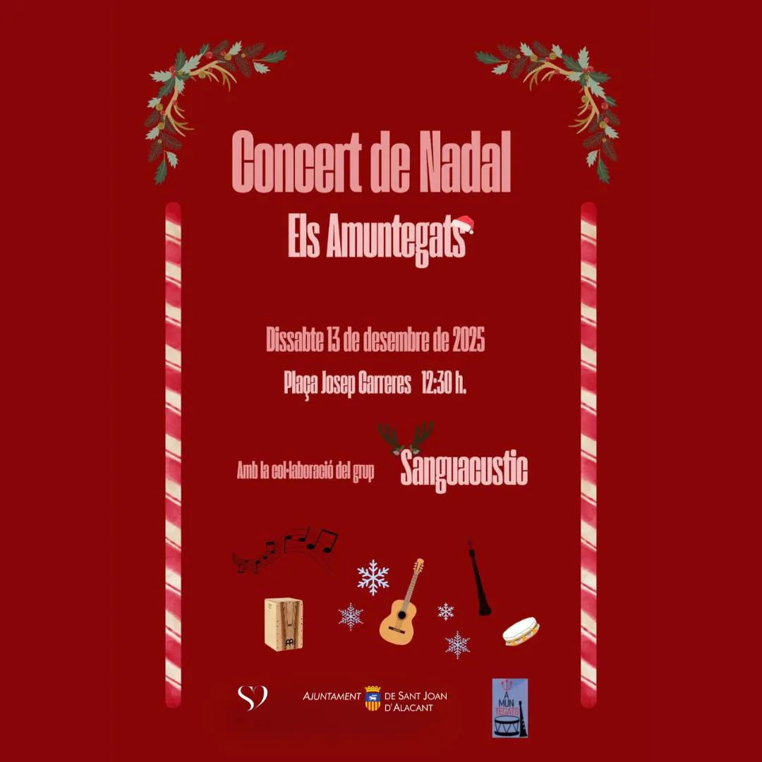 CONCIERTO DE NAVIDAD ELS AMUNTEGATS DICIEMBRE 2025 CARTEL