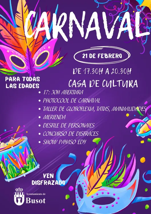 CARNAVAL BUSOT 2026 CARTEL