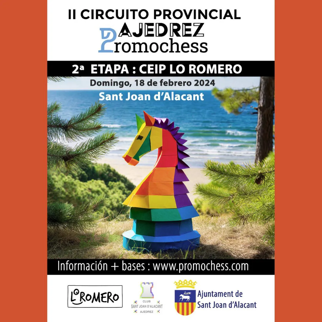 II Circuito Provincial de Ajedrez SAANT JOAN 2024 CARTEL