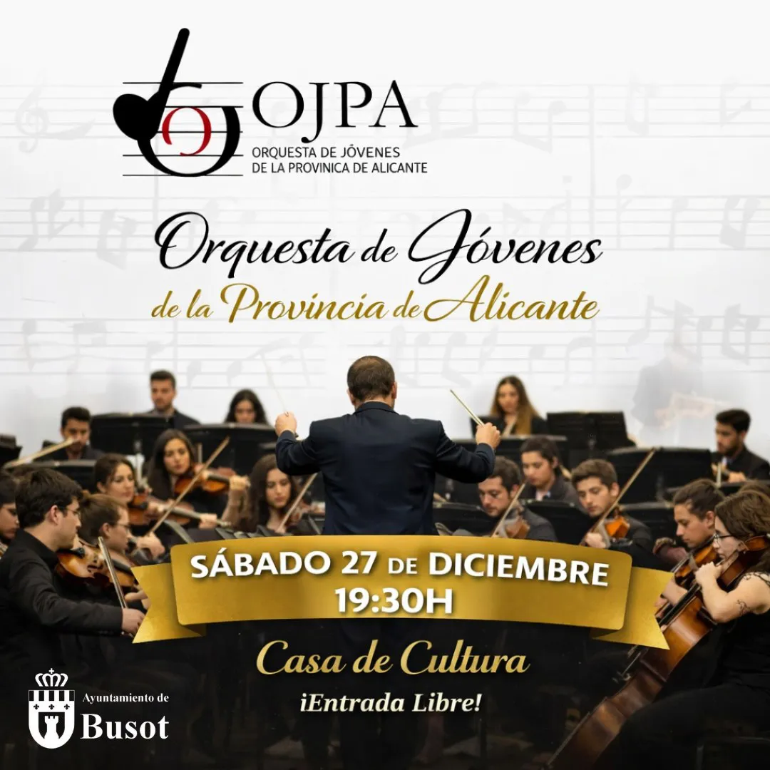 CONCIERTO OJPA BUSOT 27 DE DICIEMBRE 2025 CARTEL