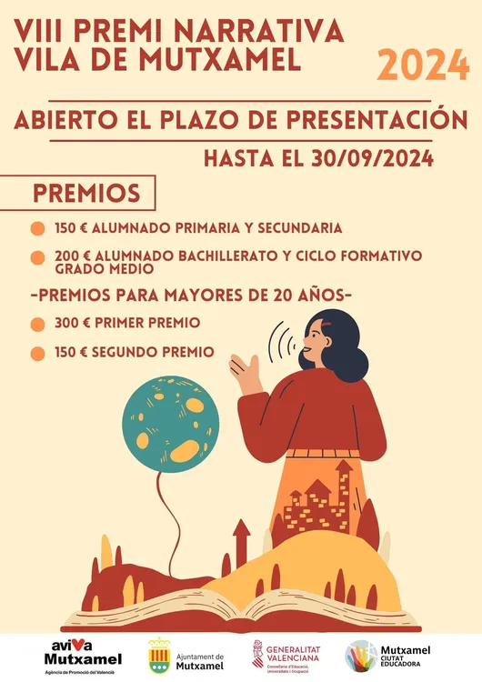 Certamen de Narrativa vila de mutxamel 2024 cartel