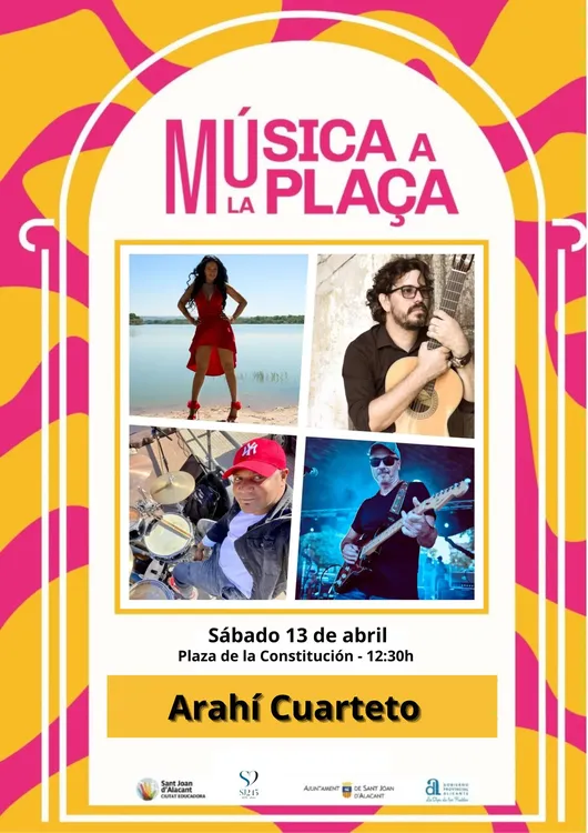 MUSICA A LA PLAÇA ARAHI CUARTETO CARTEL 2024