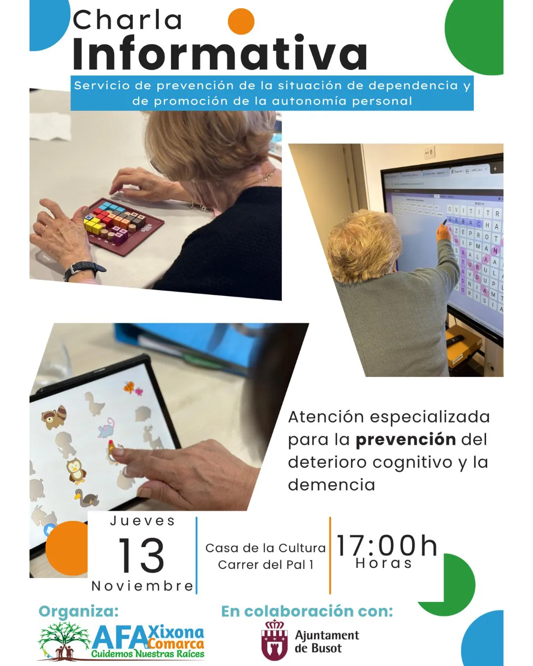 CHARLA PREVENCION DEPENDENCIA BUSOT 2025 CARTEL