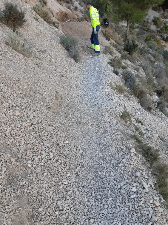 obras de mantenimiento entre Racó de Seva y Casa del Polset busot 2024