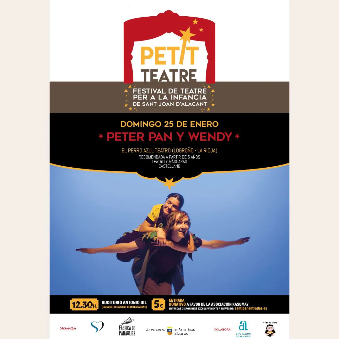 Peter Pan y Wendy petit teatre sant joan 2026