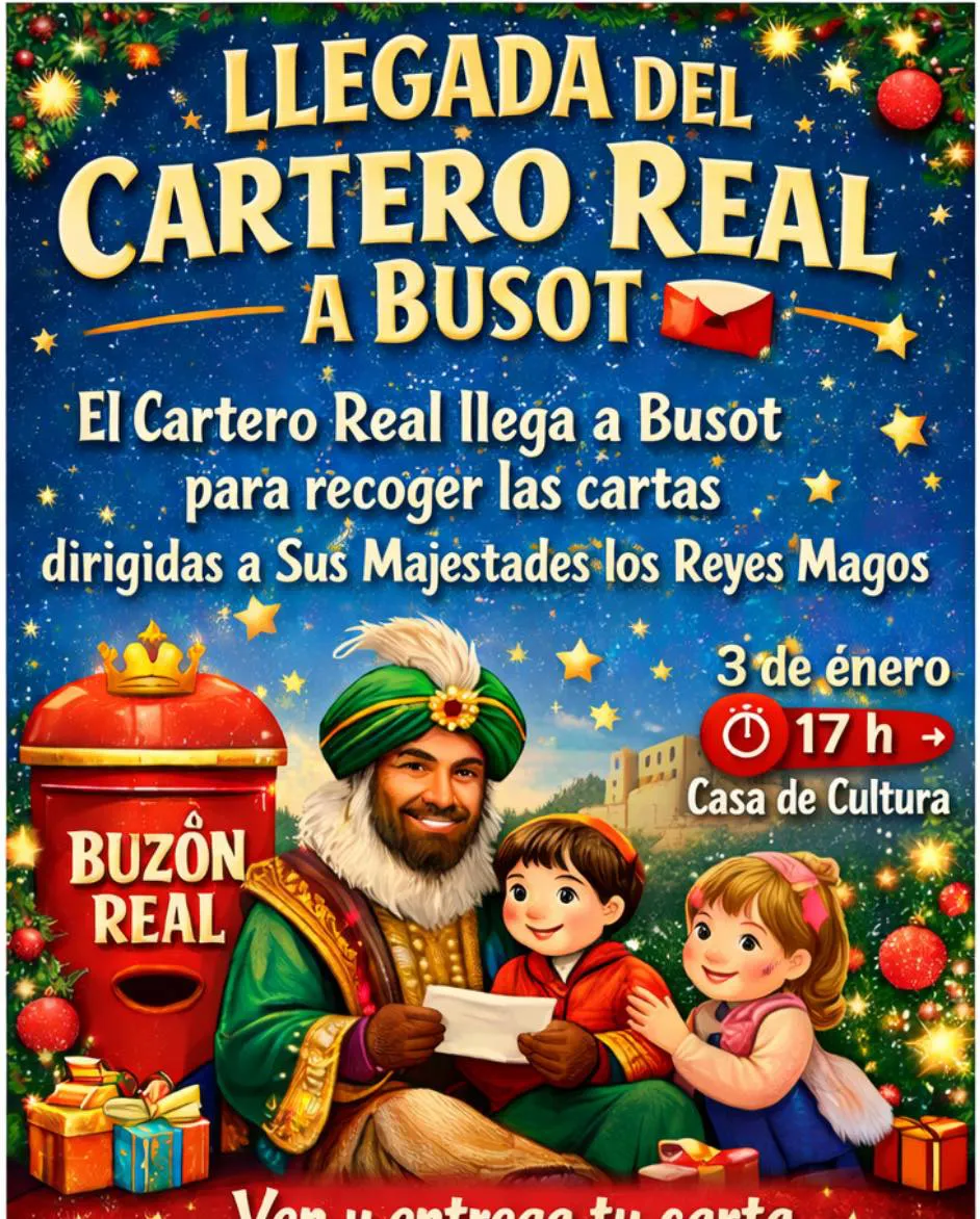 CARTERO REAL EN BUSOT 2025   CARTEL