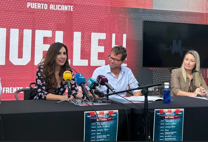 ANA POQUET Y LIDIA LOPEZ RUEDA DE PRENSA MUELLE 2025
