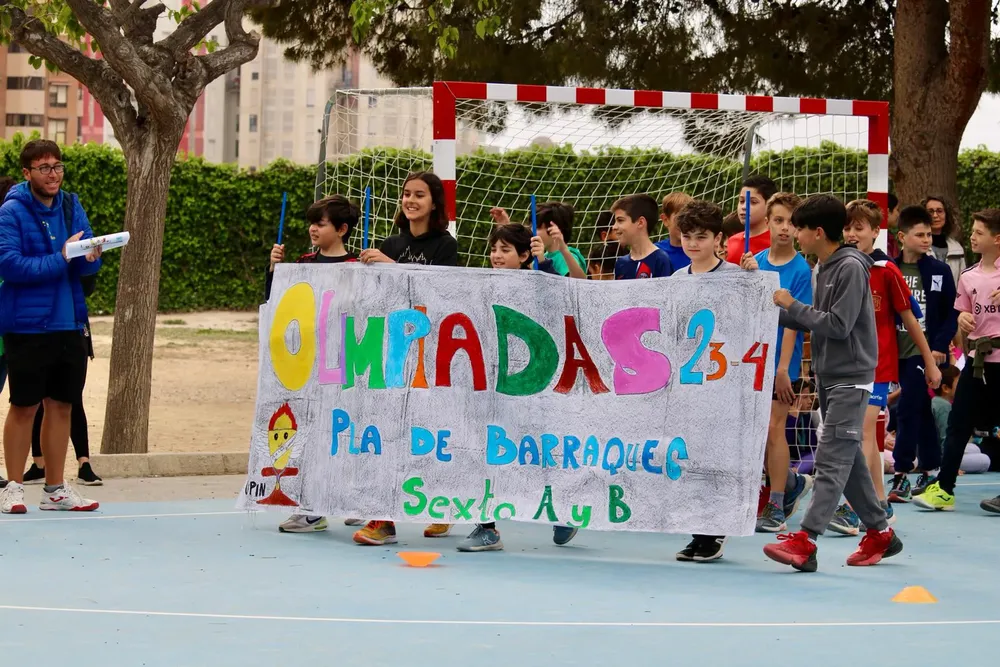 El colegio Pla de Barraques acoge la Olimpiada Escolar campello 2024