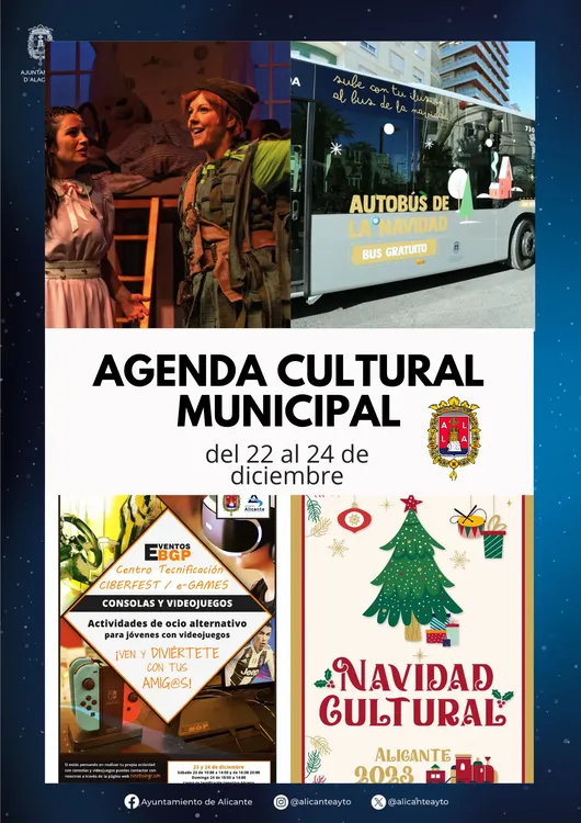 Agenda Cultural 22-24 diciembre alicante 2023
