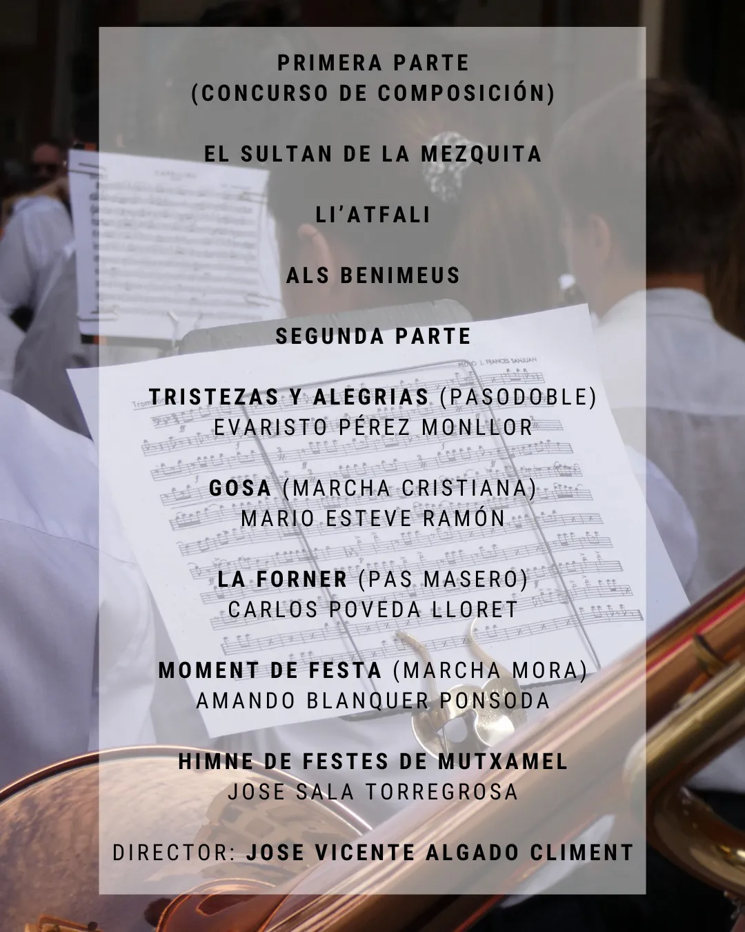 PROGRAMA CONCIERTO MUSICA FESTERA 2025