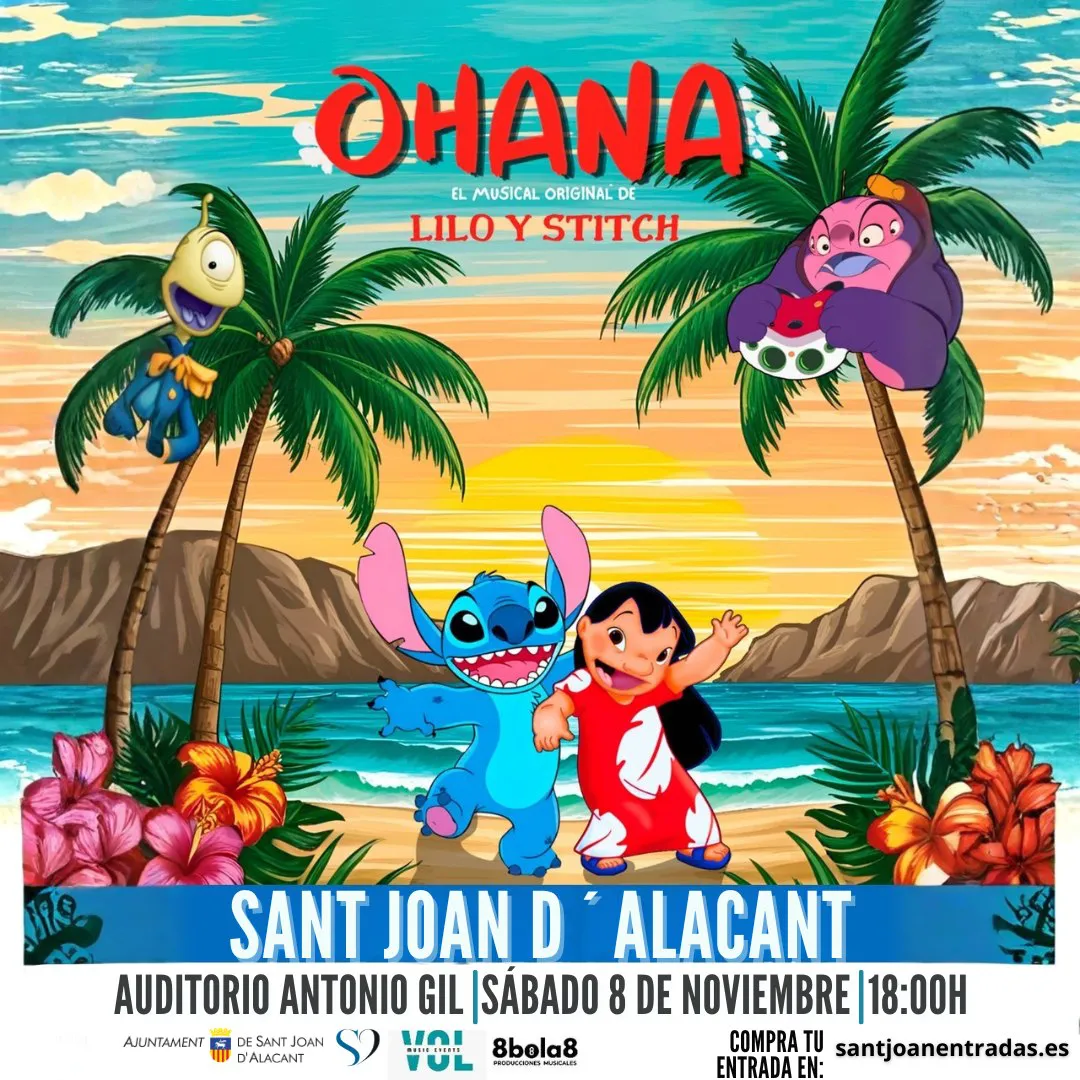 OHANA EL MUSICAL DISNEY SAN JUAN 2025 CARTEL