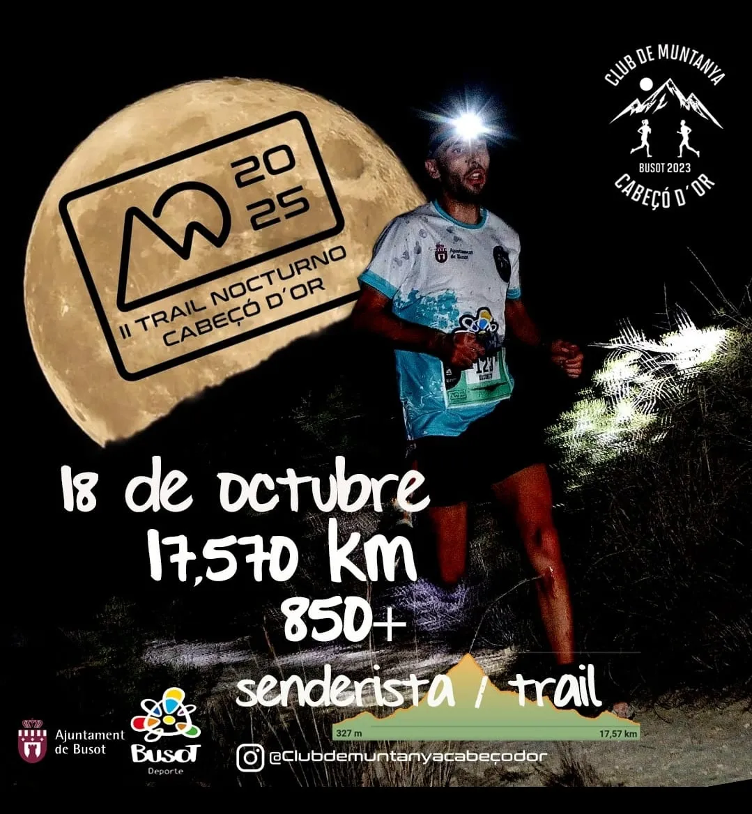 II TRAIL NOCTURNO CABEÇO D OR 2025 CARTEL