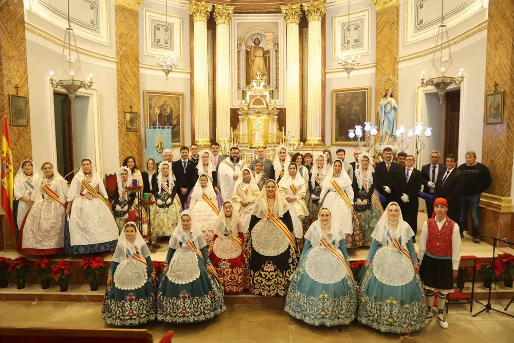 PARROQUIA DE SAN JUAN BAUTISTA MISA INMACULADA CONCEPCION DICIEMBRE 2023 ASOCIACIONES FESTERAS