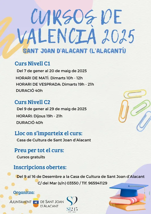 CURSOS DE VALENCIANO 2025