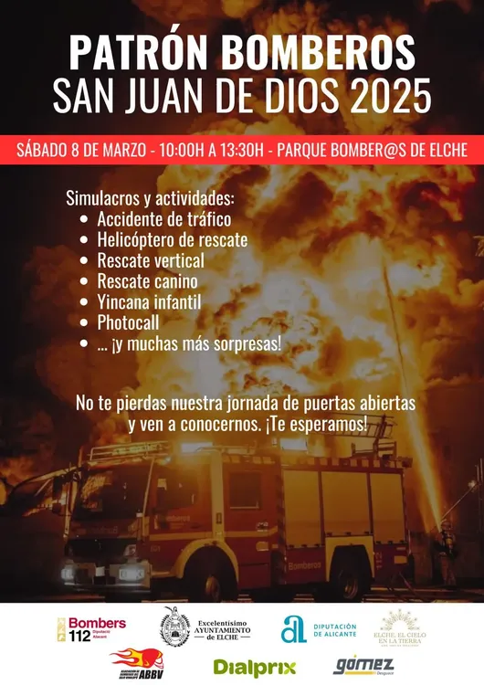 cartel bomberos alicante 2025