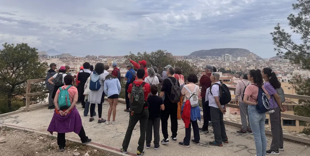 Panorámica en itinerario El Tossal ruta Alicante 2026