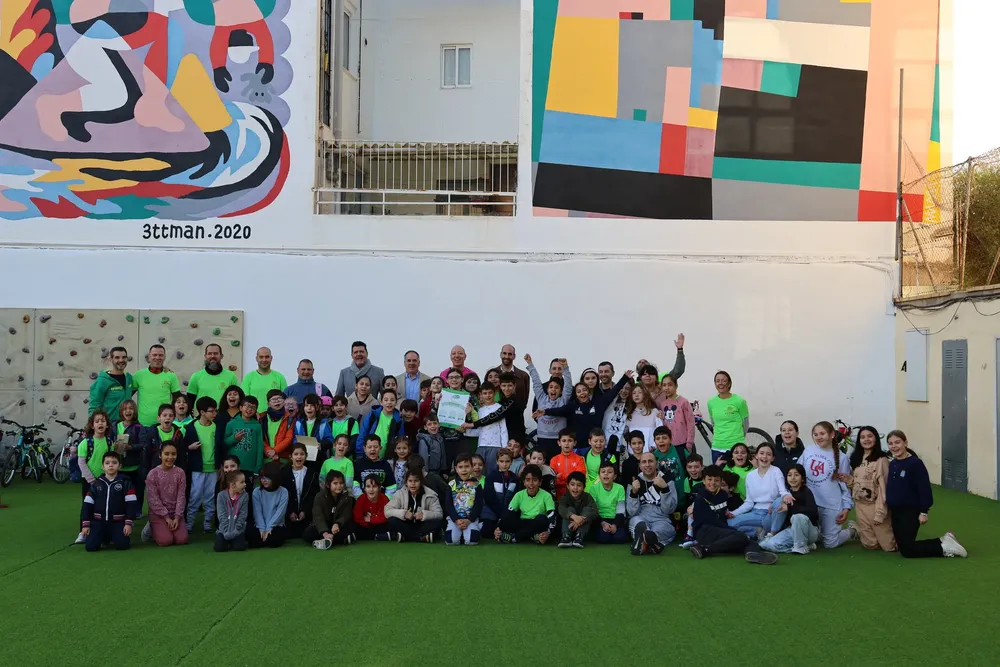 El colegio Cristo de la Paz renueva el Nivel Plata de la Biciescuela 2024 FOTO 2