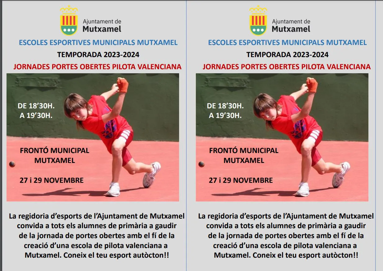 ESCUELAS DEPORTIVAS MUTXAMEL 2023