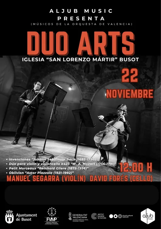 CONCIERTO DUO ARTS BUSOT 2025 CARTEL