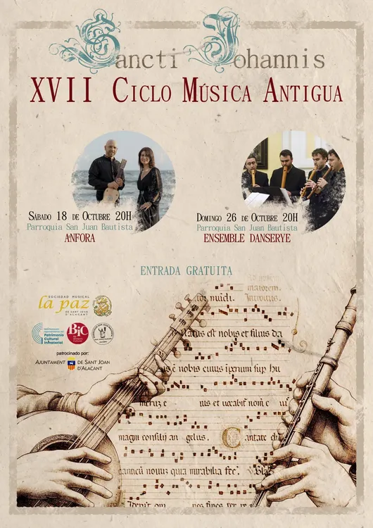 XVII Ciclo de Música Antigua Sancti Iohannis 2025 cartel