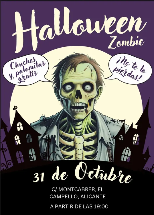 HALLOWEEN ZOMBIE CAMPELLO 2024 CARTEL