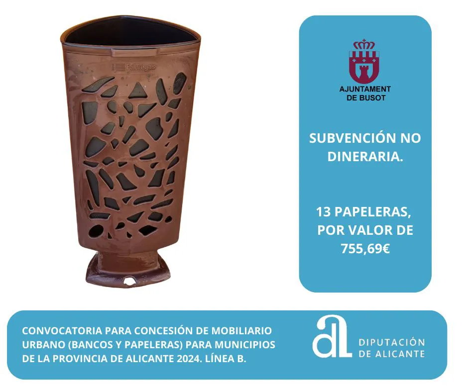 PAPELERAS BUSOT SUBVENCION