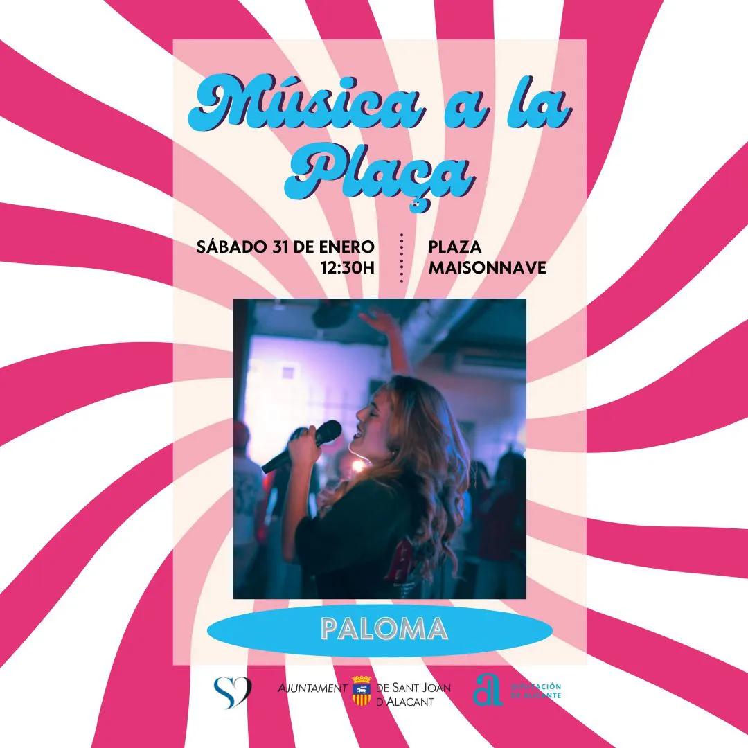 MUSICA A LA PLAZA PALOMA CARTEL 2026