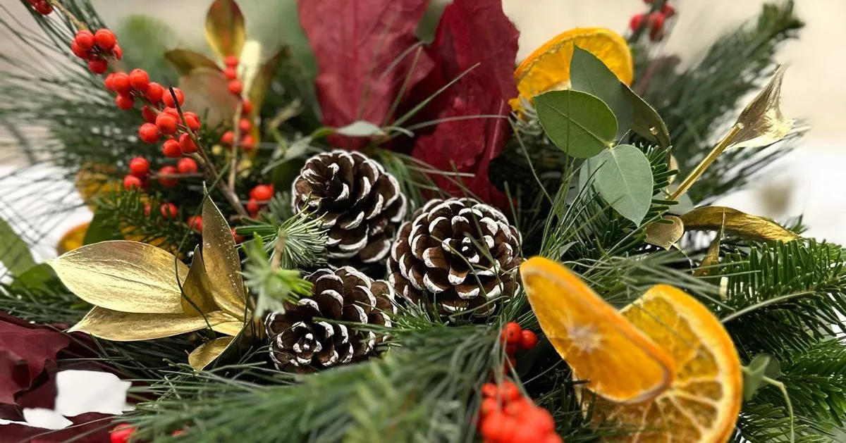 CENTRO NAVIDAD FLORES ADORNO FLORAL 2025 SAN JUAN