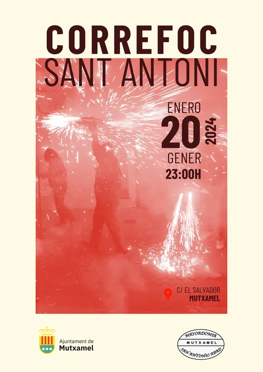 CORREFOC SANT ANTONI MUTXAMEL 2024 CARTEL