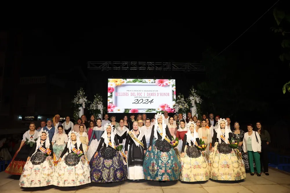 PROCLAMACION BELLEZAS Y DAMAS HOGUERAS SANT JOAN 2024